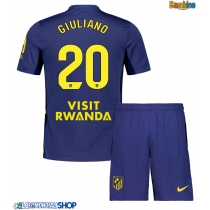 Maglie da calcio Atletico Madrid Giuliano Simeone #20 Seconda Maglia Bambino 2025-26 Manica Corta + Pantaloni corti)